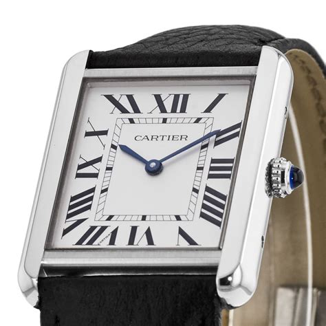 cartier tank solo leather strap